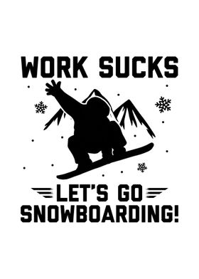 Funny Snowboarder Text Art