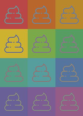 Poop Icons Pop Art 2