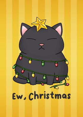 Ew Christmas Cat Black