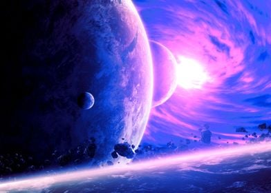 Planet in Galaxy Universe