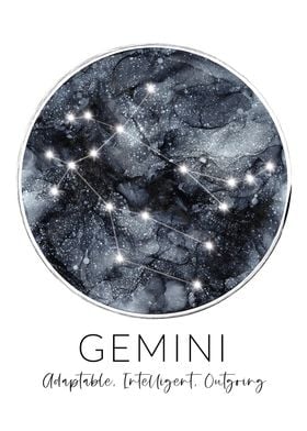 Gemini Constellation Moon