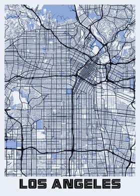 Los Angeles City Map USA