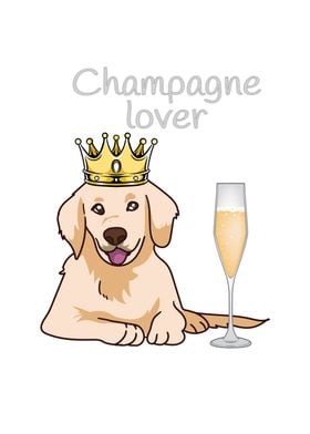 Royal Dog Champagne Lover