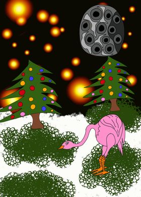 Pink Bird Christmas