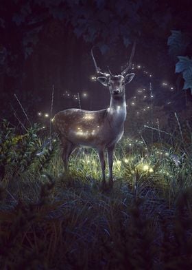 Deer and Fireflies