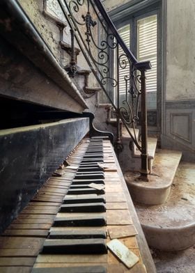 Detail of Abandoned Piano