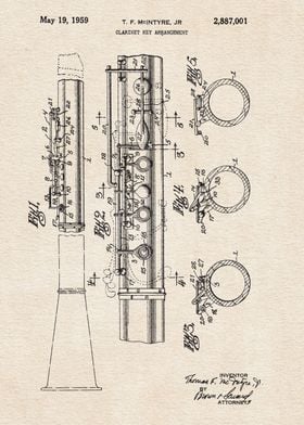 1959 Clarinet Key