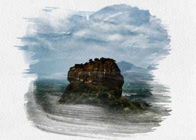 Watercolor Sigiriya