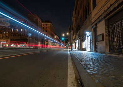 long exposure car trails