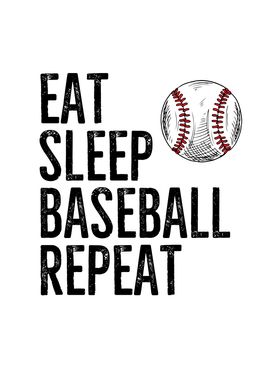 Eat Sleep Baseball Repeat, baseball svg, Sports, Baseball Fan