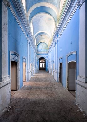 Blue Hallway