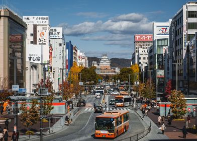 Himeji Castle Street Japan