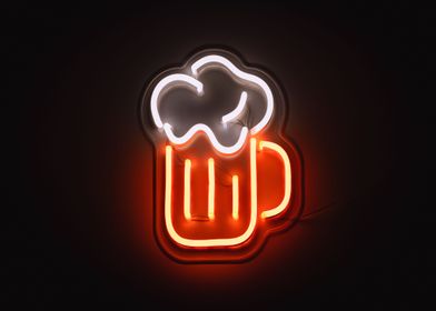 Neon Beer Pint Light