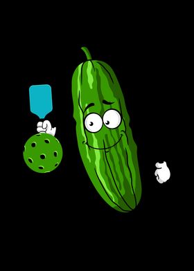 Pickleball Cucumber Player