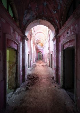 Dark Pink Hallway