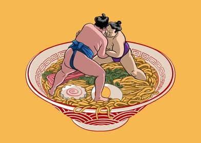 Sumo fight for Ramen