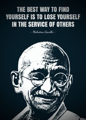 Mahatma Gandhi quotes' Poster by iwak ayam | Displate