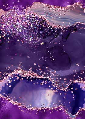 Purple Glitter Agate 04