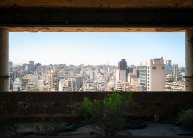 Framed City View