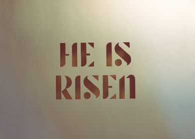 Resurrected Jesus Is Risen