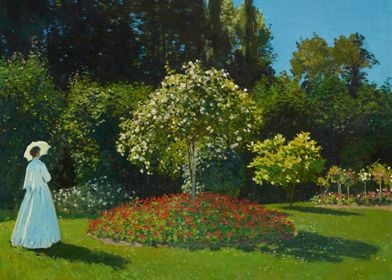 Lady in the garden