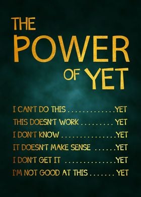 5 The Power of Yet