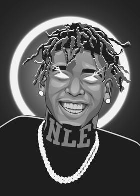 Polo G Rapper' Poster by DrawForFun Art