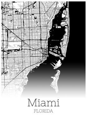 Miami Florida city map