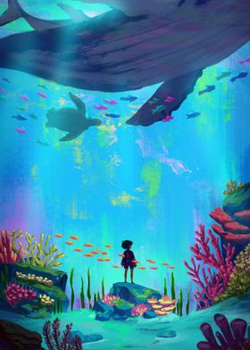 'Underwater Adventure' Poster by Jessica Smith | Displate