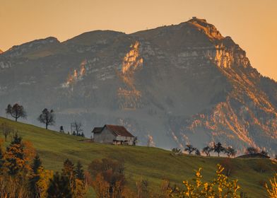 Sunset in the Mountains