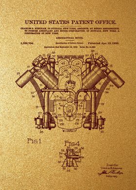 70 Curtiss Airplane Engin