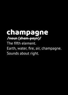 Champagne Define Element