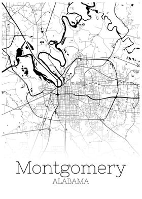 Montgomery Alabama map