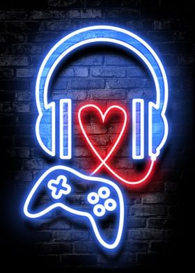 Music and gaming neon