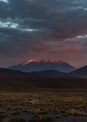 Rising sun in Atacama