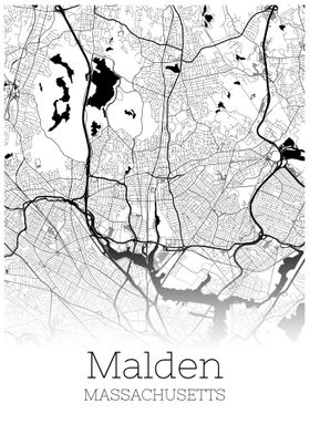 Malden Massachusetts map