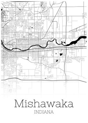 Mishawaka Indiana city map