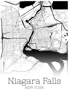 Niagara Falls New York map