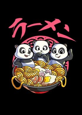 Kawaii Anime Panda Ramen