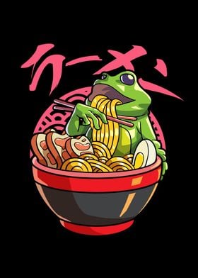 Kawaii Anime Frog Ramen