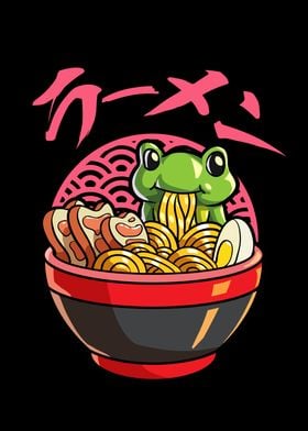 Kawaii Anime Frog Ramen