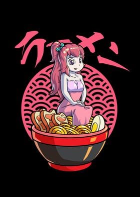 Kawaii Anime Girl Ramen