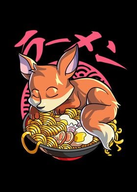 Kawaii Anime Fox Ramen