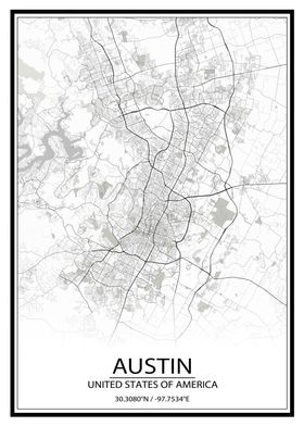 Austin White Map