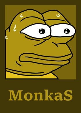 Twitch Emote MonkaS Golden