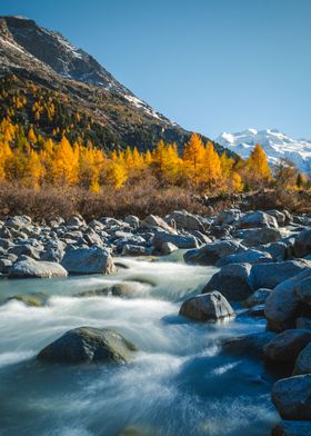 Autumn River Switzerland