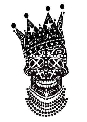 King skull with crown and 