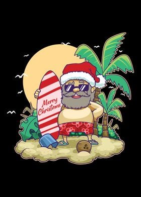 Christmas Santa Hawaiian S