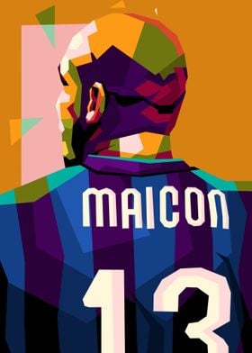 Maicon in Popart