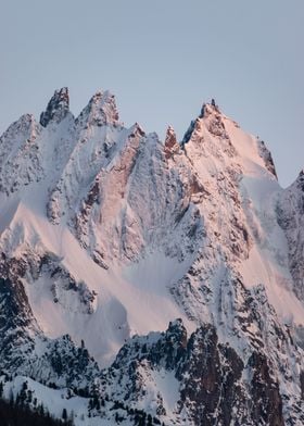 Chamonix snowy mountains